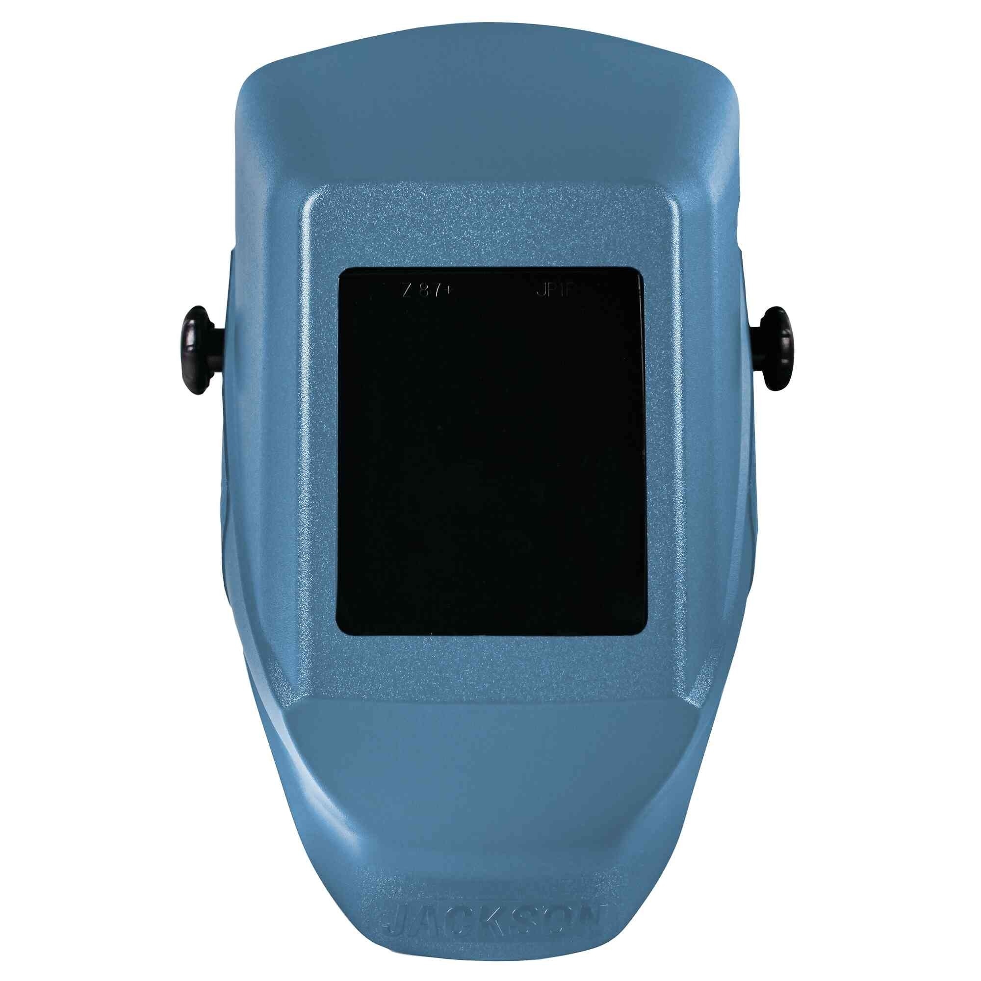 Jackson Safety® - Welding Helmet - Passive - Polycarbonate/ABS Blend - 4.5" x 5.25" Viewing Area - Shade 10 - 370 Speed Dial Headgear - Blue - HSL100 Series - Model # 14976